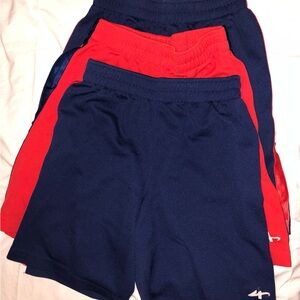 Athletech Red and Navy Sports Shorts